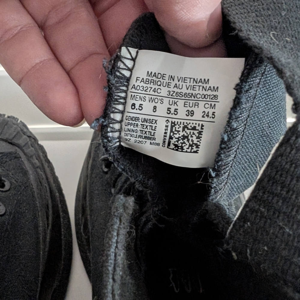 2022 Converse Chuck 70 AT-CX Counter Climate High 'Triple Black' - Picture 7 of 12